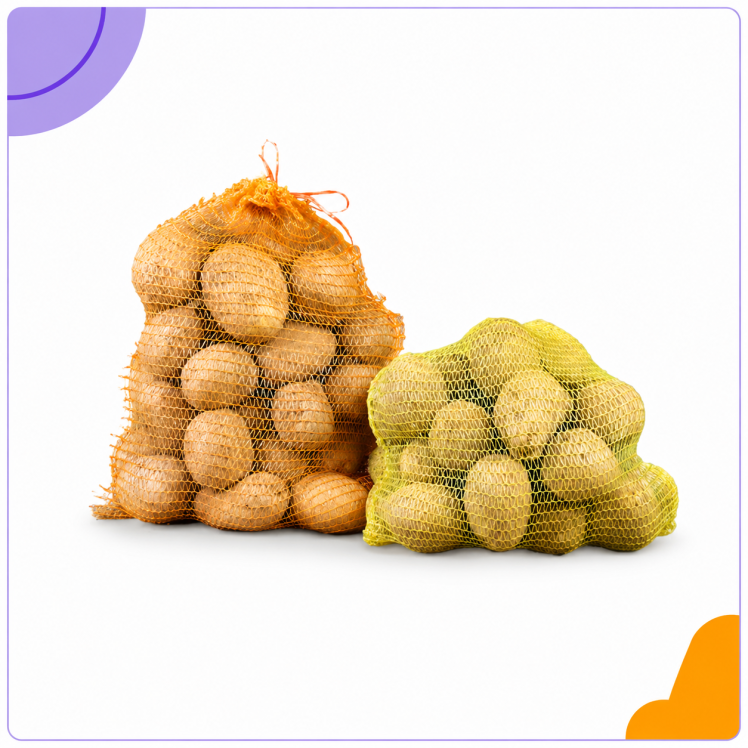 کیسه توری راشل مناسب بسته بندی صادراتی تره بار
